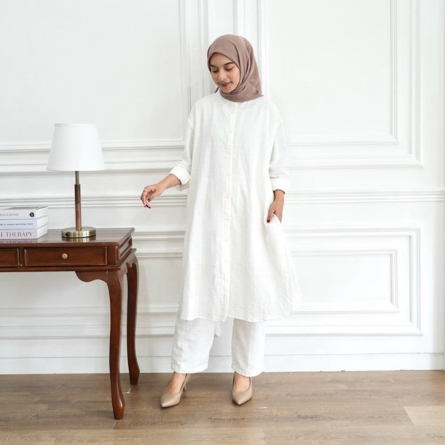 Jual Loose Basic - RAYA Linen Set (Setelan Linen Wanita Setelan Lebaran ...
