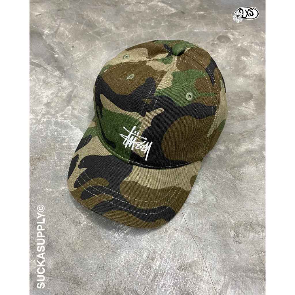 Jual STUSSY BASIC WASHED LOW PRO CAP - WOODLAND CAMO | Shopee