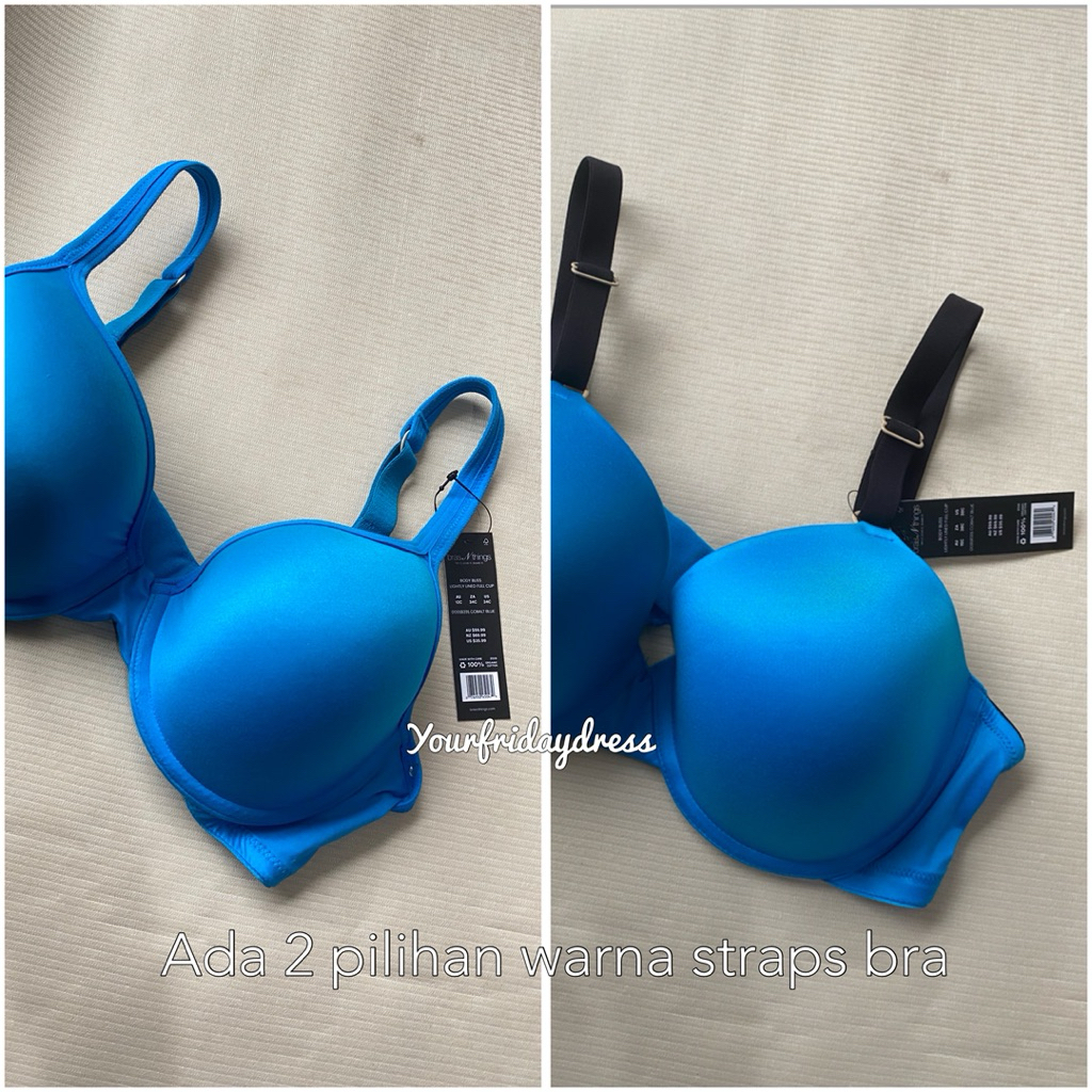 Jual [Cuci Gudang] Bras n Things Lightly Lined Full Cup 100% Bra Cobalt ...