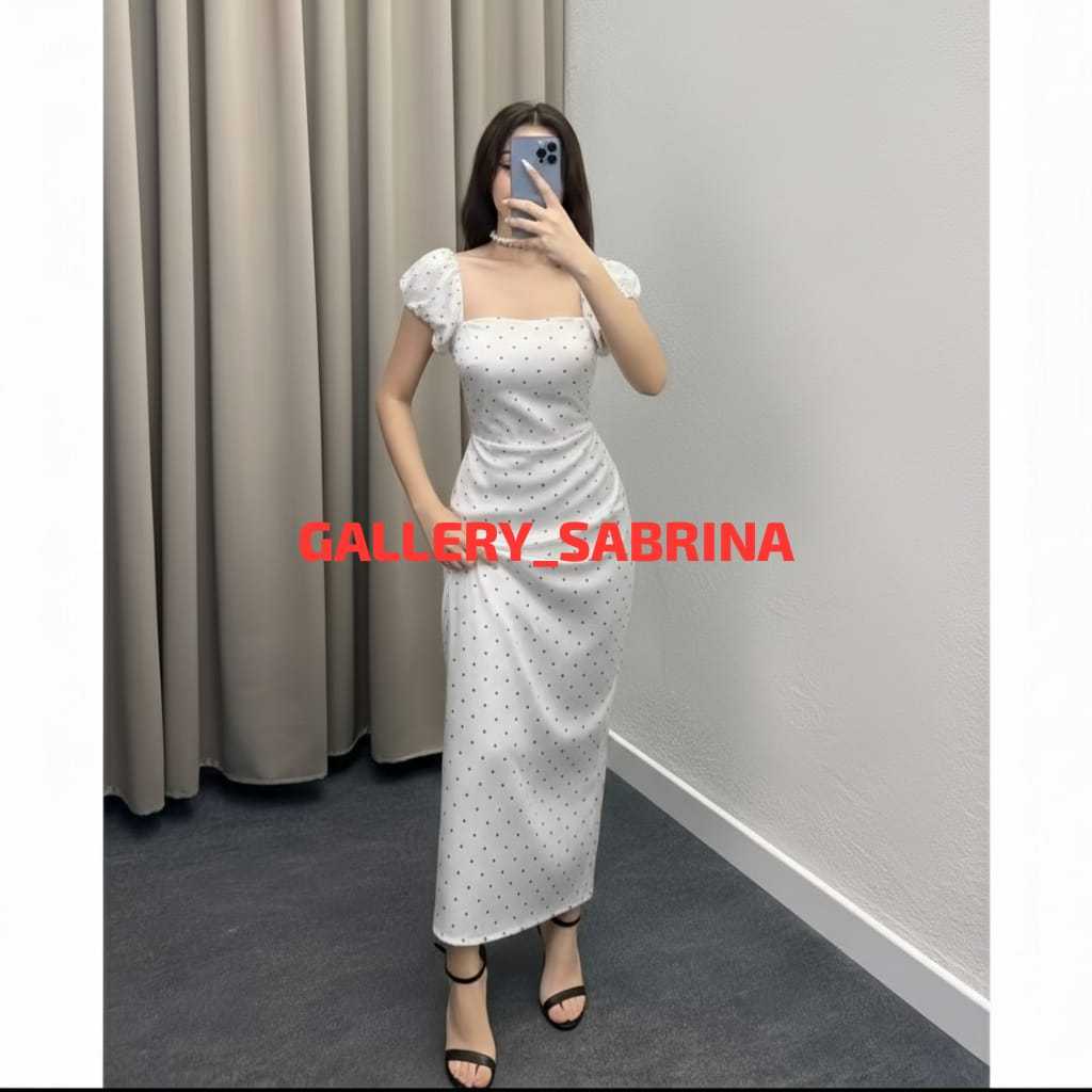 Jual COD dress sabrina Polkadot TIANA | Shopee Indonesia
