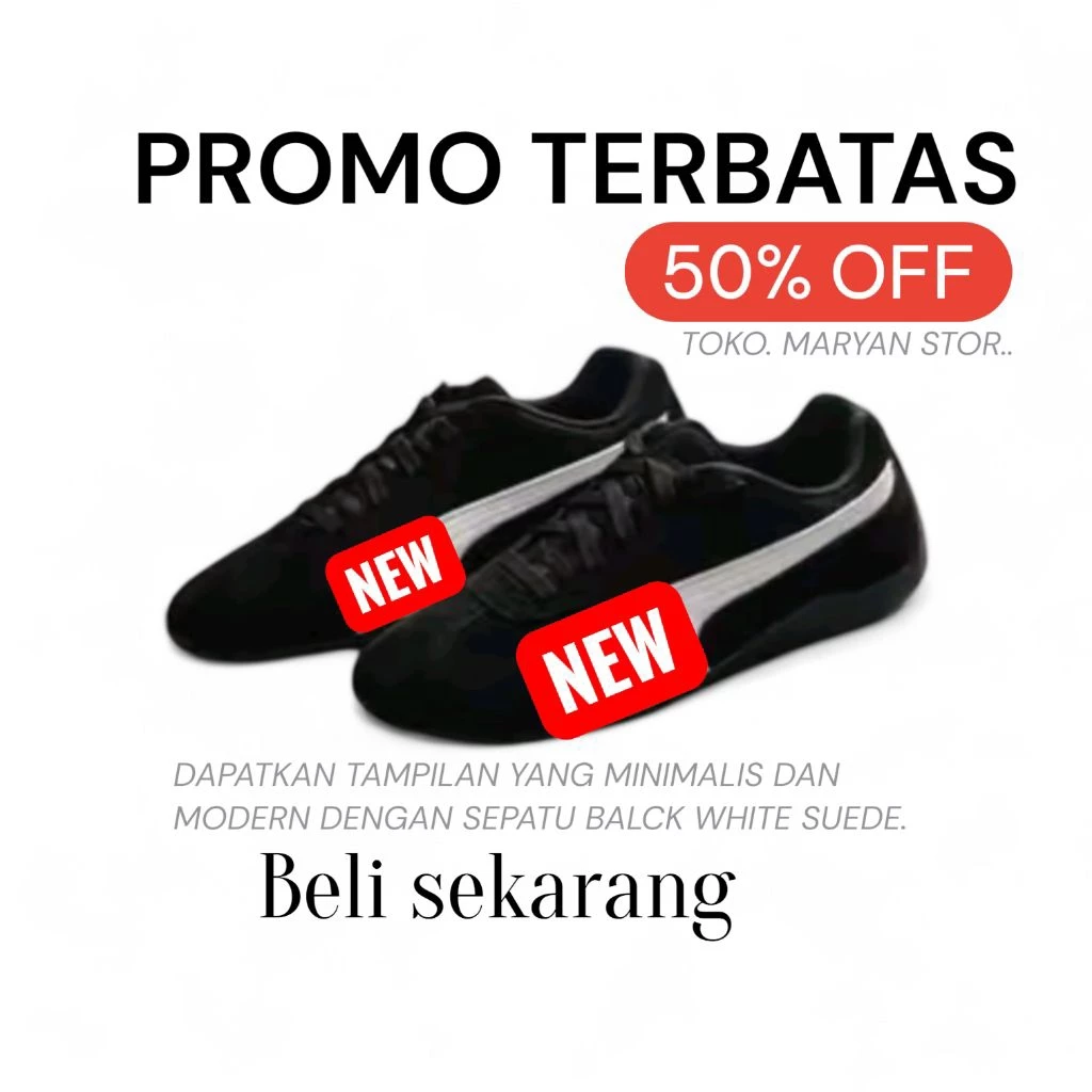 BLACK WHITE SEPATU TERBARU DAN TERLARIS  COCOK DENGAN SEHARI HARI