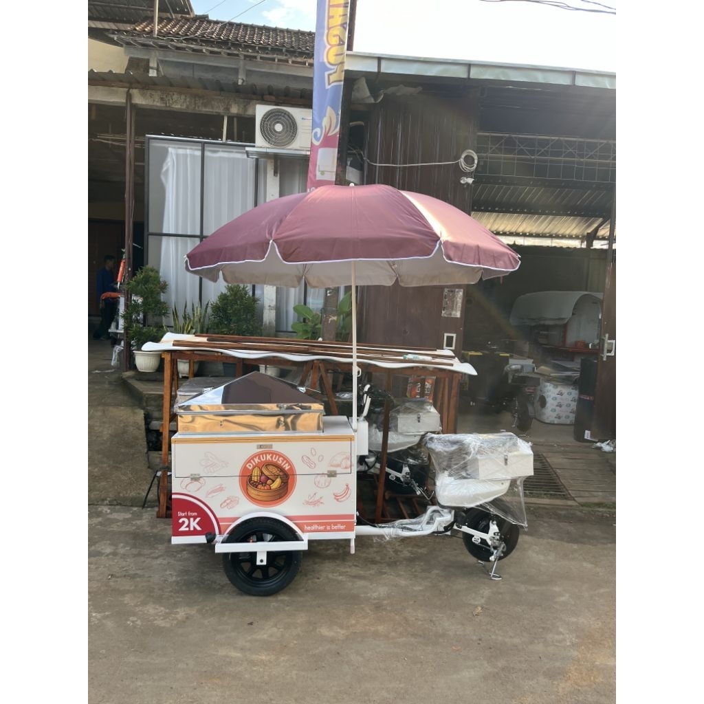 Jual gerobak keliling kukusan | gerobak kukusan keliling listrik ...