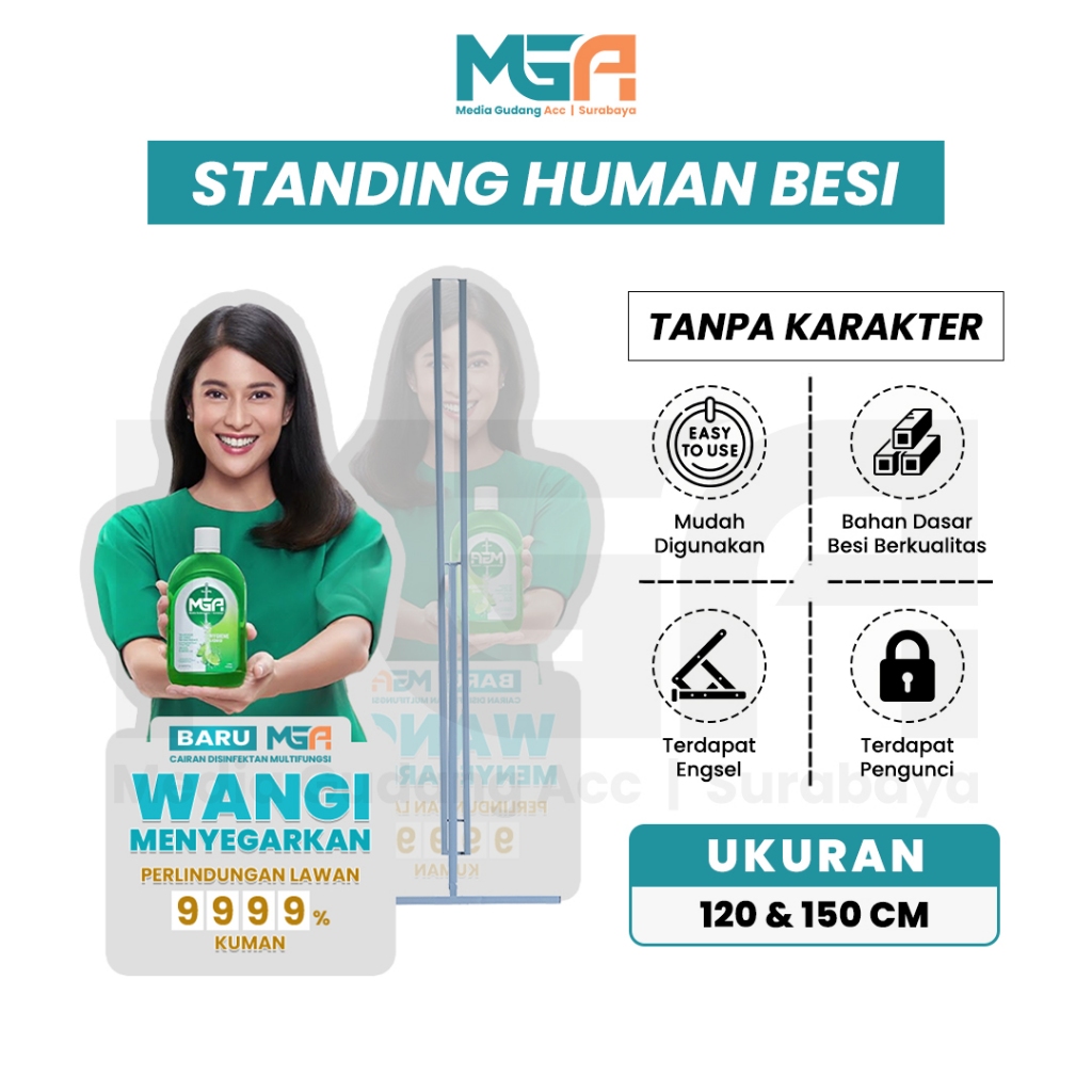 Jual Standing Character / Human Stand Besi Premium | Ukuran 120 & 150 ...