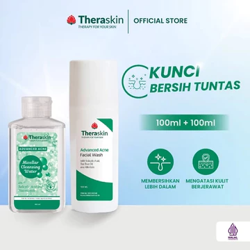Theraskin BPOM Micellar Cleansing Water 100ml Membersihkan Make Up Kotoran Dan Minyak Sesuai