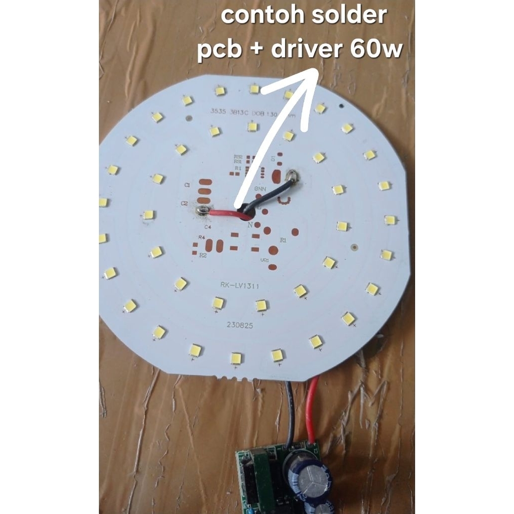 Jual PCB LED DC + DRIVER 30 40 60 WATT DREVER INPUT 220V AC|| PCB ...