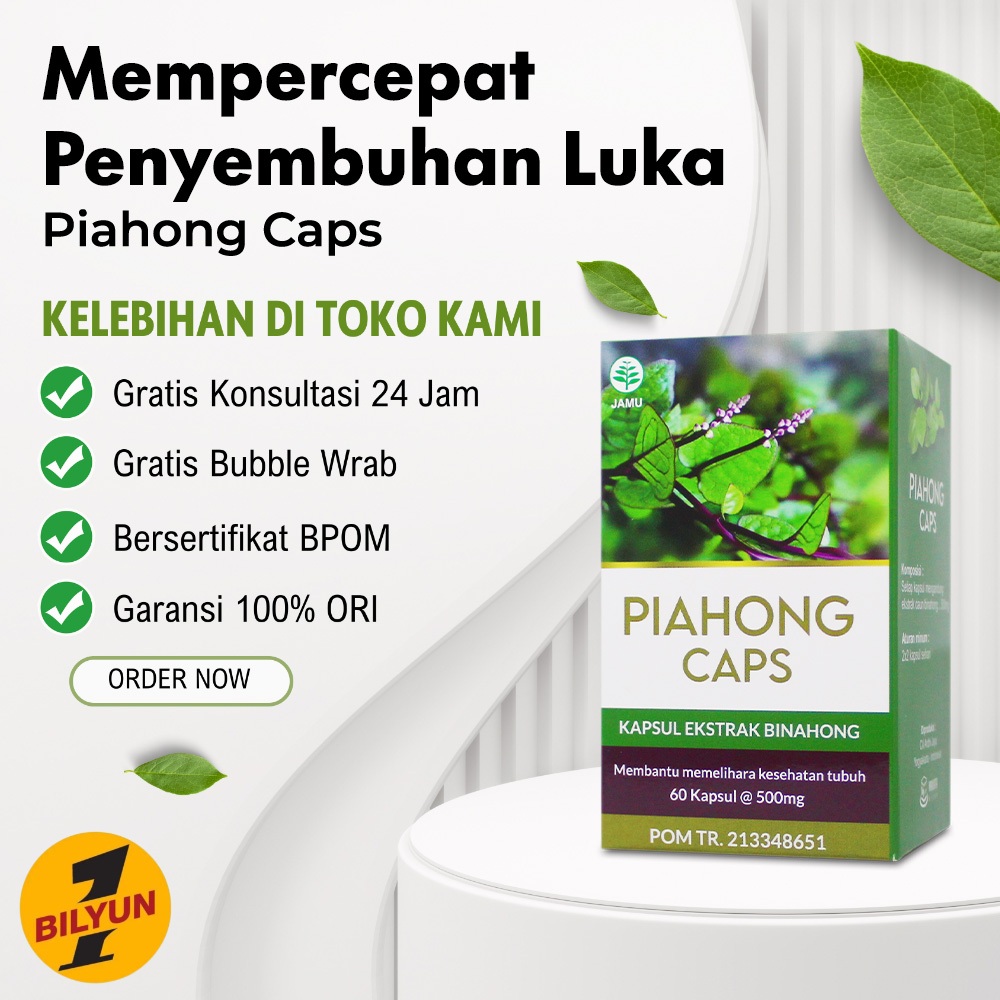 Jual Piahong Caps Ekstrak Piahong Natural Kapsul Daun Binahong 60 ...
