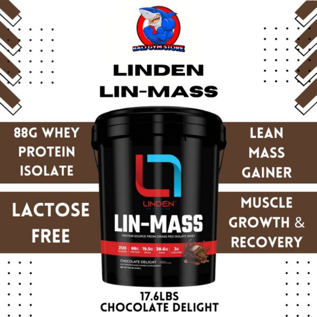 Jual Linden Nutrition USA LIN-MASS 17.6lbs 8kg Susu Protein Penambah ...