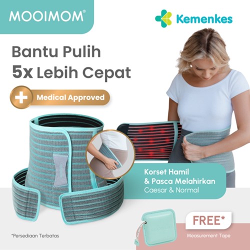 MOOIMOM Korset Belt Hamil Pasca-melahirkan Caesar 2in1 Premium Bamboo Corset |Be