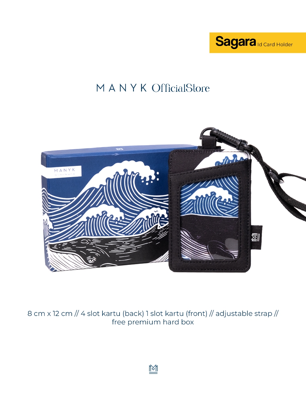 Jual MANYK Sagara ID Card Holder / / Dompet Kartu Lanyard 5 Slot ...
