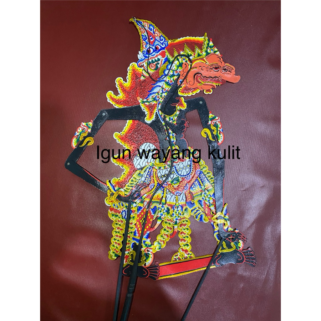 Jual wayang kulit asli sabrang mata 2/wayang kulit sabrang mata dua ...