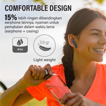 Headset TWS Earphone Bluetooth 6.0 Earbuds Headphone True Wireless ENC 4 Mics IPX4 PX Q80i Black