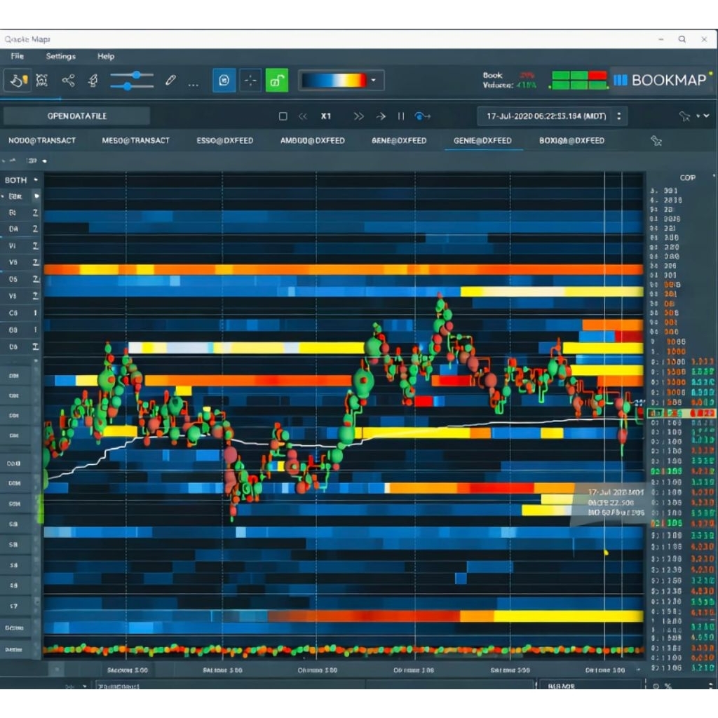 Jual Bookmap software trading order flow liquidity heatmap order book ...