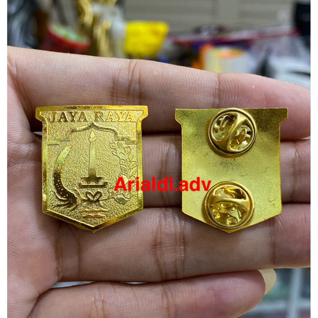 Jual pin mut DKI JAKARTA kuningan eching disepuh emas paku pin mutz ...