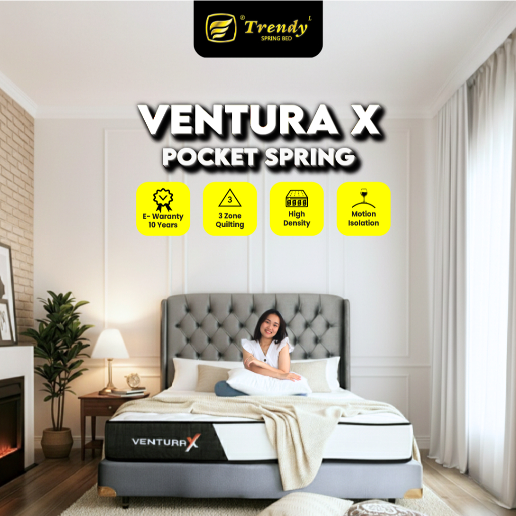 Jual Trendy Ventura X Pocket Spring - Motion Isolation - Mattress ...