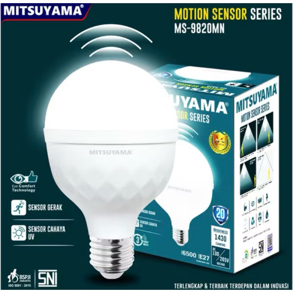 Jual Mitsuyama Lampu LED Sensor Gerak 20W - Bohlam Sensor Gerak ...