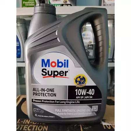 Oli Mobil Super 10W-40 API SP | API SN Full Sintetik Oli Suitable Bensin & Diesel Engine Galon 4 Liter