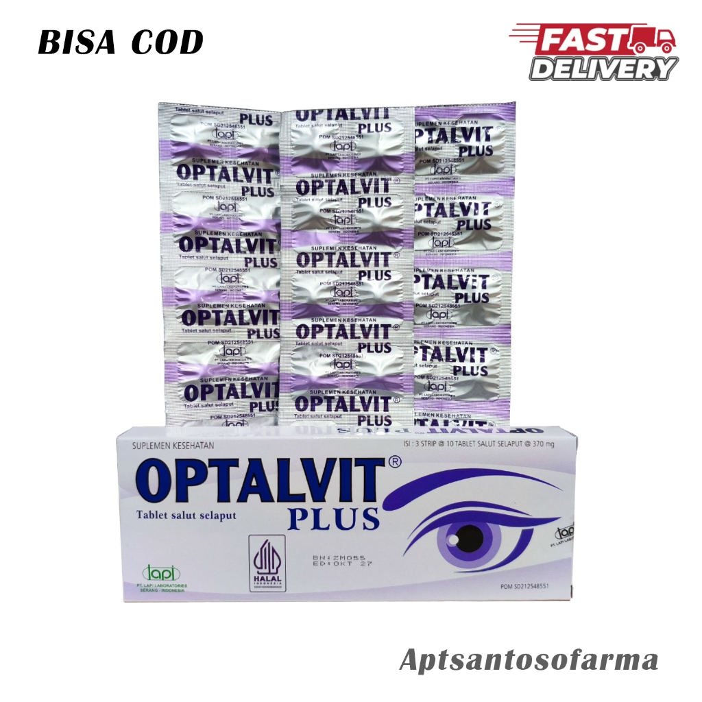 Jual OPTALVIT PLUS 1 Strip 10 Tablet Melindungi Kesehatan Mata Keluarga ...