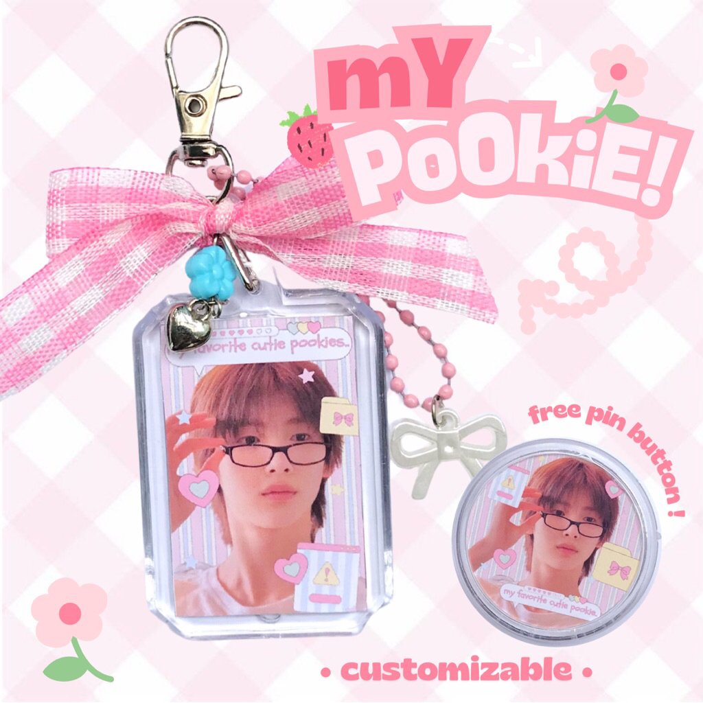 Jual mY poOkiE! Keychain | t. gantungan custom member idol kpop actor ...