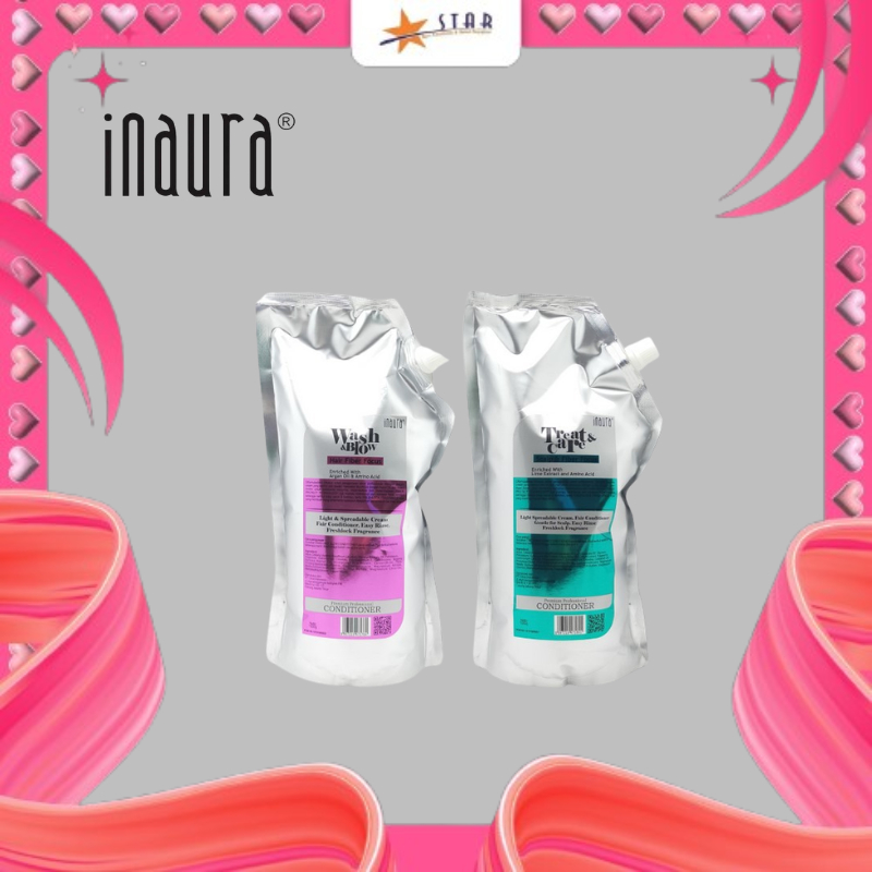Jual * STAR * Inaura Wash&Blow Shampoo Refill 1Kg (Warna Pink) | Shopee ...