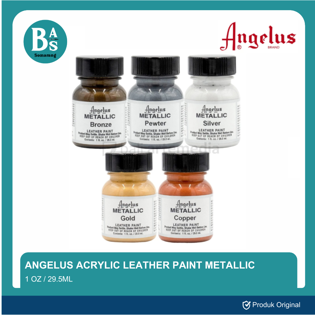 Jual Angelus Acrylic Leather Paint Metallic - Cat Sepatu Kulit 1 OZ/29 ...