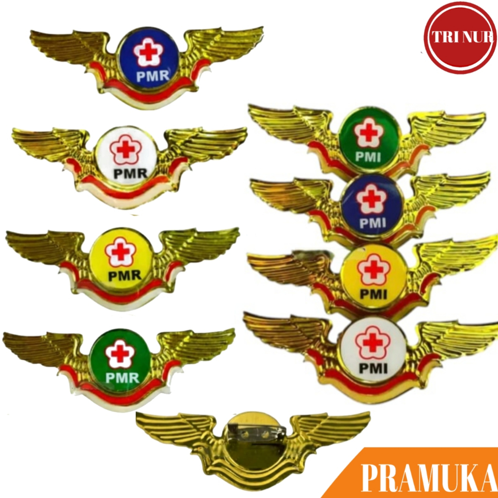 Jual Pin Wing PMI & PMR / Pin Bros Wing Logo PMI & PMR Lapis Resin ...