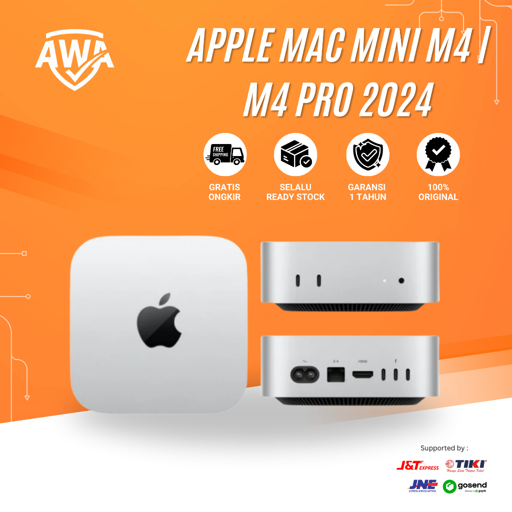 Jual Apple Mac Mini M4 | M4 Pro Chip Macmini 2024 512GB 256GB SSD 16 ...