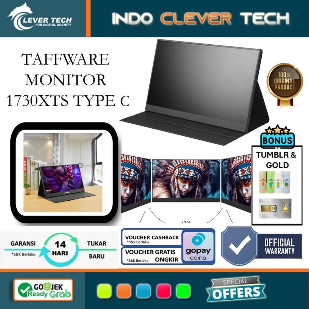 Jual Taffware Portable Monitor 17.3 Inch IPS FHD 60Hz Type C Mini HDMI ...