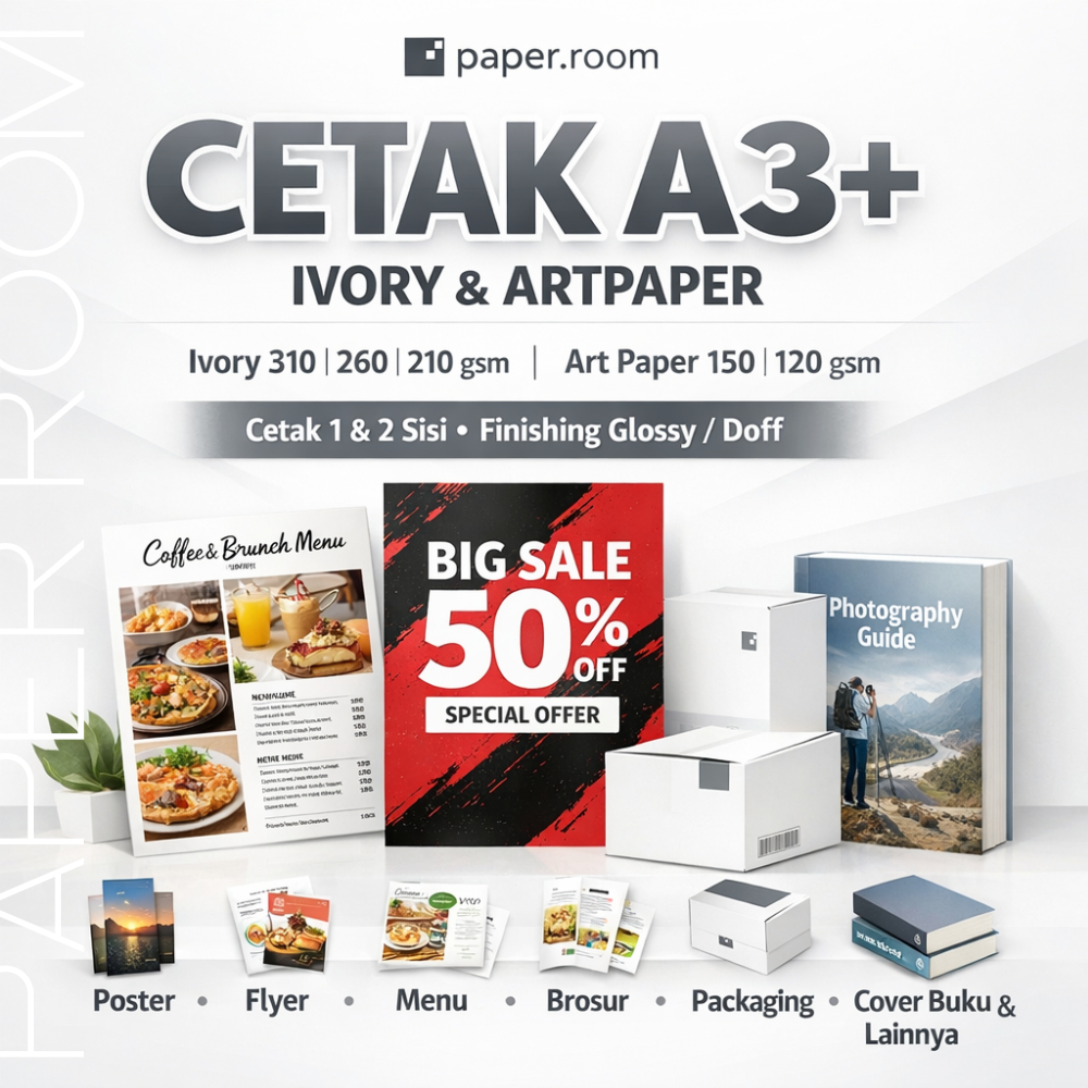 Jual Cetak A3+ Ivory Artpaper 120, 150, 210, 260, 310 GSM | Poster ...