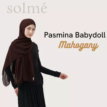 Solmè Pashmina Ceruty Babydoll Hijab Premium Lembut Jatuh Ringan Elegan
