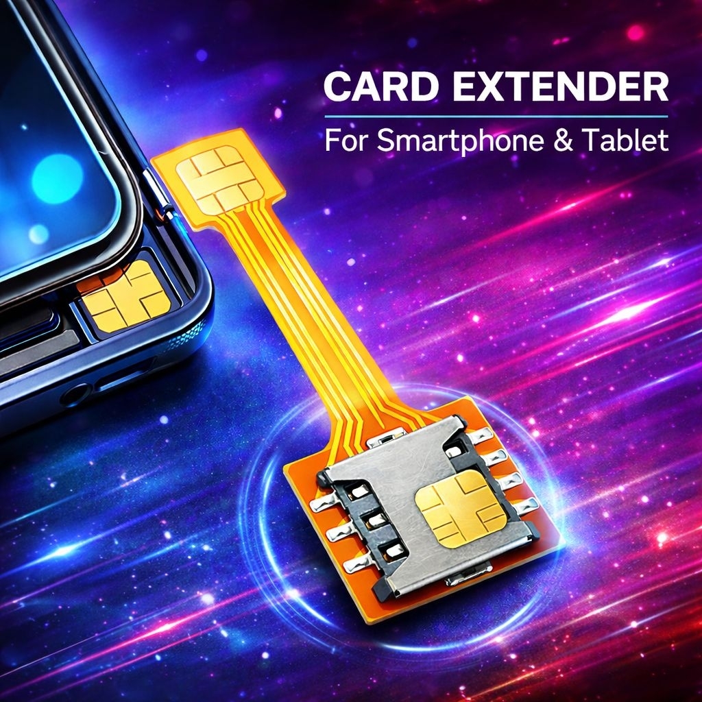 Jual adaptor Hybrid dual Sim Converter Extender Nano to nano Sim Card ...
