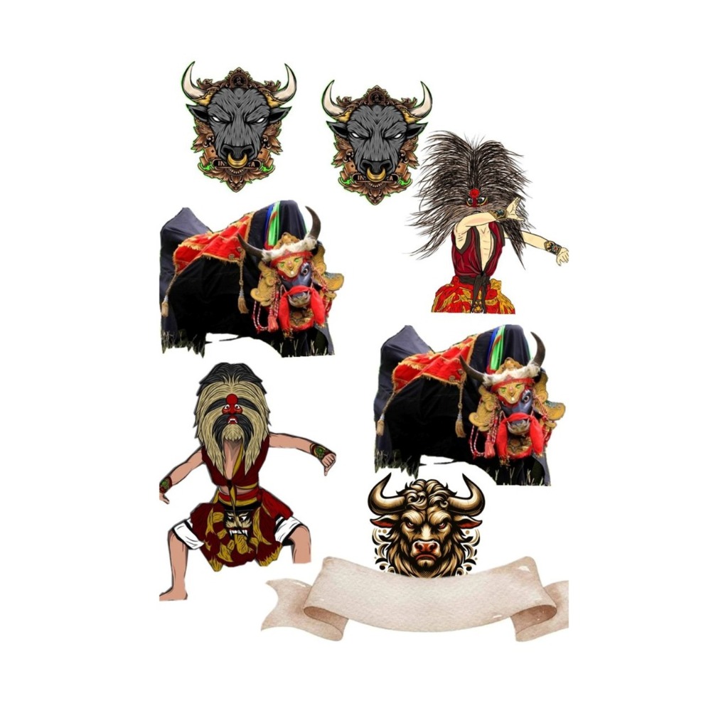 Jual TOPPER Cake KUDA LUMPING/JARANAN/REOG PONOROGO/BANTENGAN Custom ...