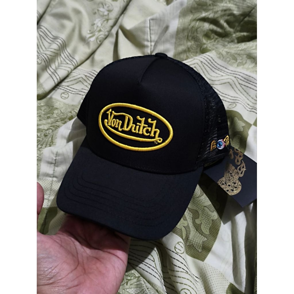 Jual Topi Von Dutch Original Logo Bordir Gold | Shopee Indonesia