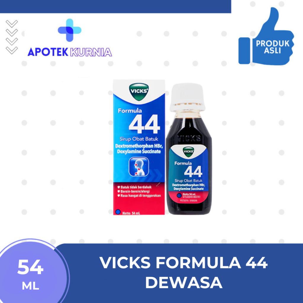 Jual VICKS FORMULA 44 SIRUP 1 BOTOL @ 54 ML | Shopee Indonesia