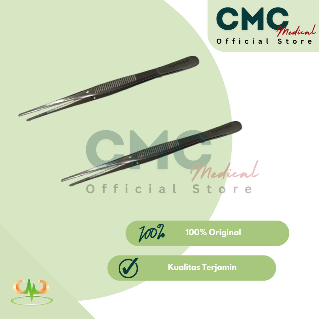 Jual Pinset Anatomi Lurus / Pincet Anatomy / Dressing Forceps 12 cm ...