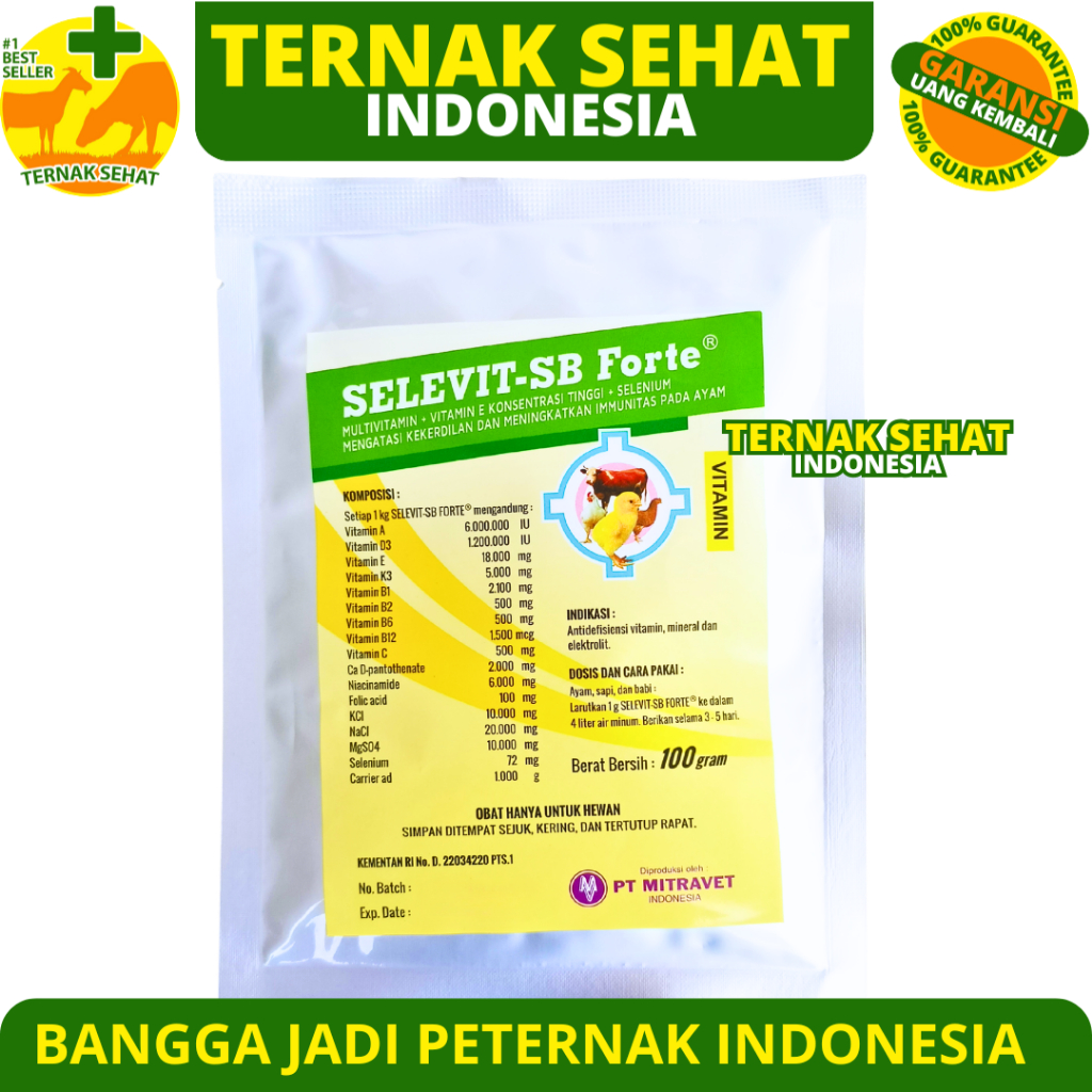 Jual SELEVIT SB FORTE 100 GRAM - Multivitamin & Vit E Selenium ...