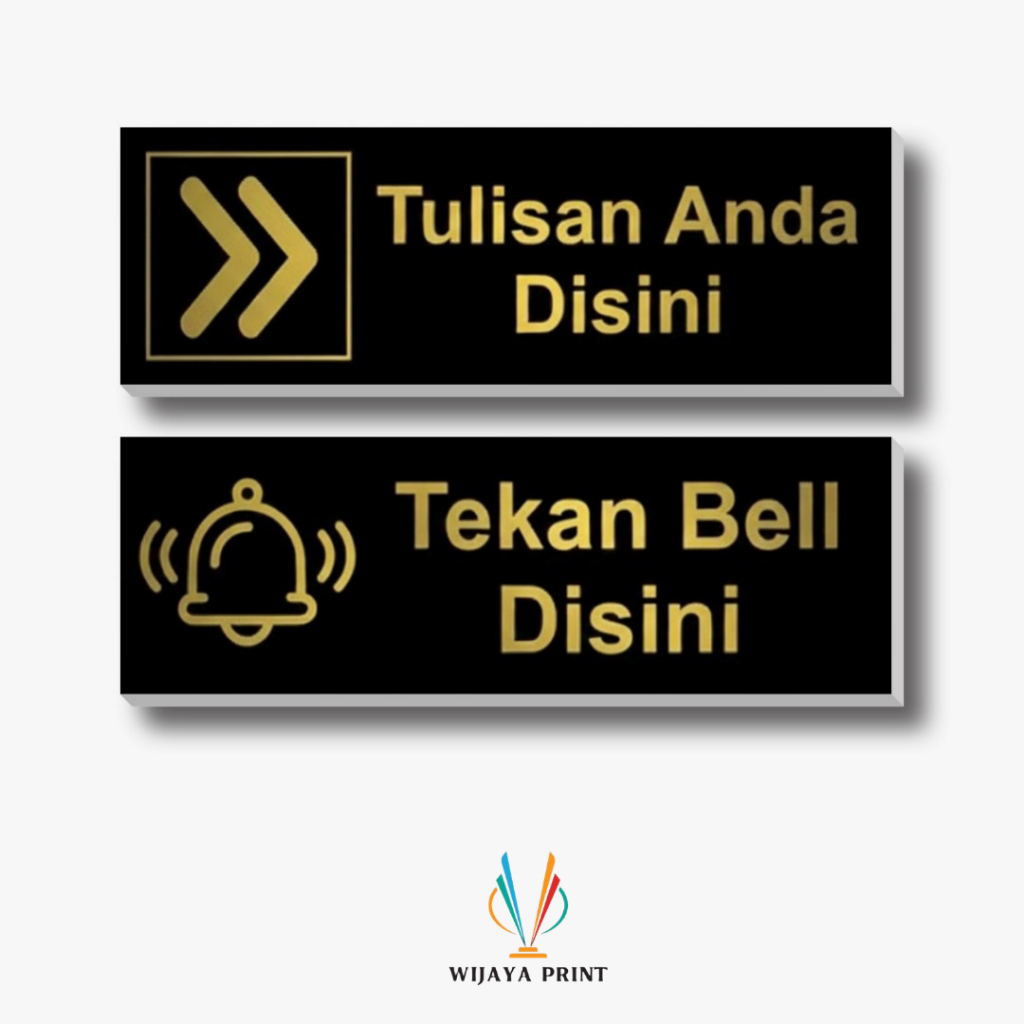Jual Sign Tekan Bell Disini Hiasan Dinding Rumah Wall Decor Acrylic ...
