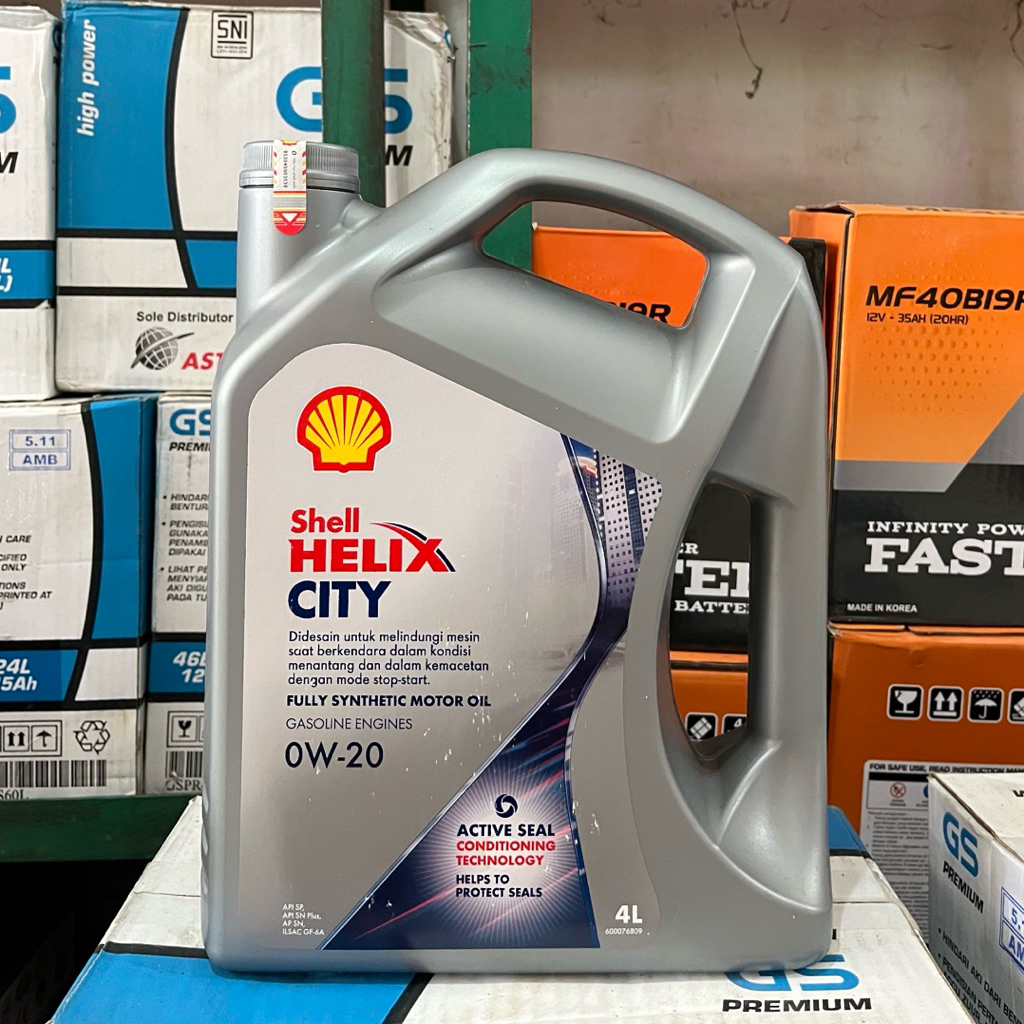 Jual Oli Shell Helix City 0w-20 API SP Fully Synthetic Motor Oil 4L ...