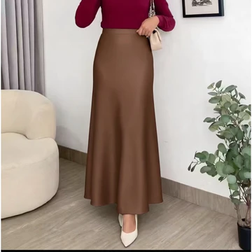 Milea Rok Satin Silk Premium Rok Duyung Satin Maxi Skirt