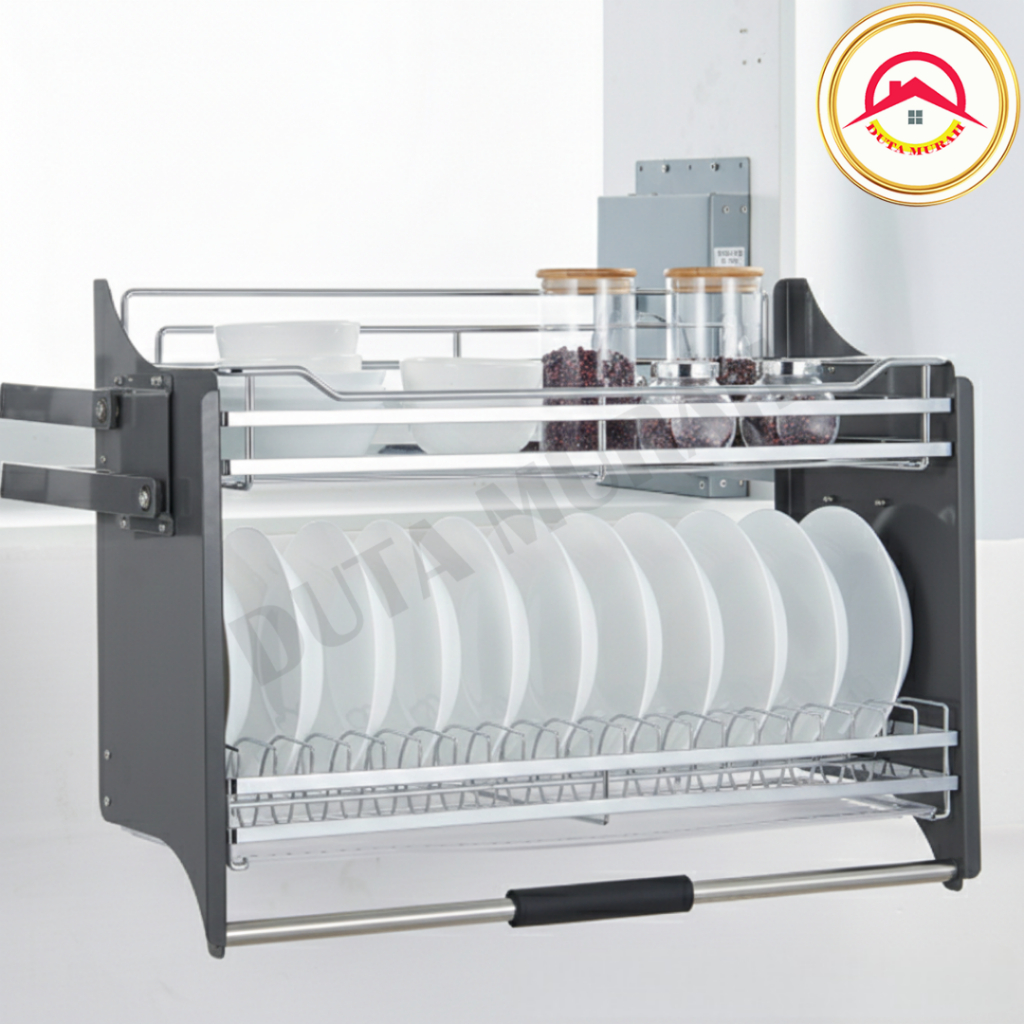 Jual Rak Piring Pull Down Tarik Elevator Dish Rack Kitchen Set | Shopee ...
