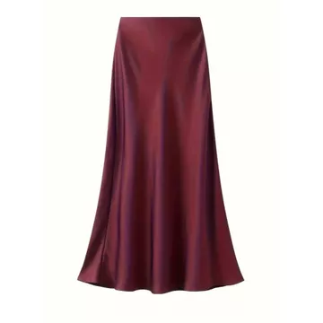 Rok Satin STZ 90CM Satin Long Skirt Rok Satin Panjang S Sampai 3XL