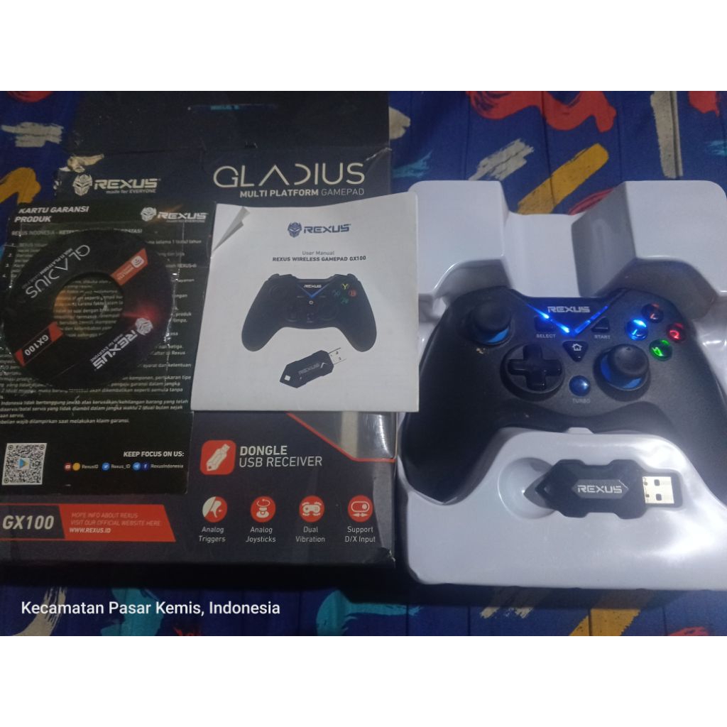 Jual Rexus Pro Gaming Wireless GamePad GX100 Original | Shopee Indonesia