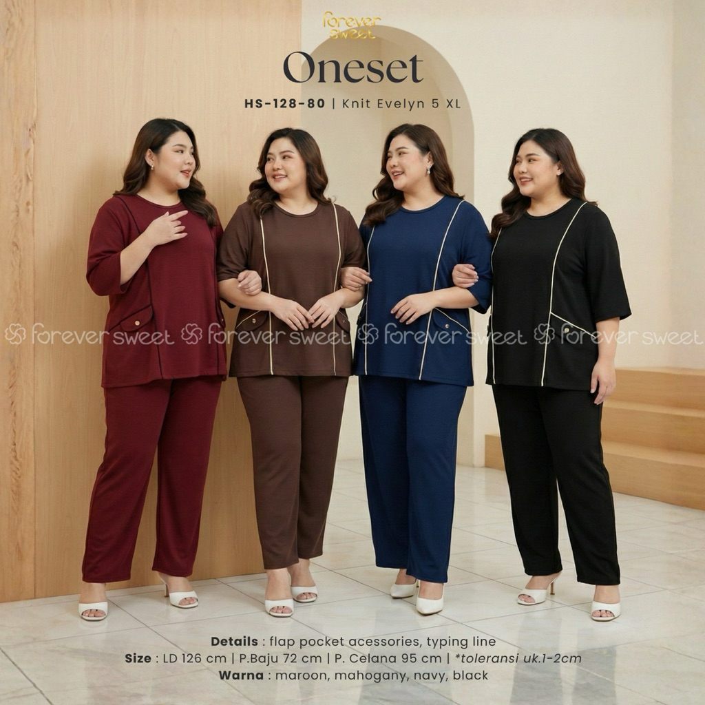 Jual One Set Knit Series 5XL Jumbo – Baju Santai Knit Wanita Big Size ...