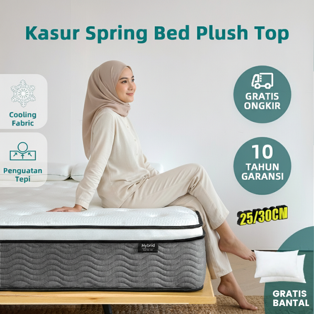 Jual NovaSleep Kasur Busa IceSilk Springbed 25/30cm Lantai Tebal Empuk ...