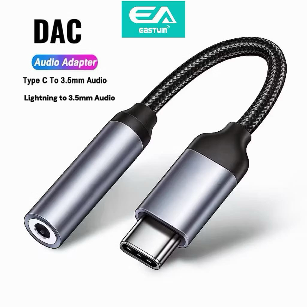 Jual Konverter Adaptor EA AN 102 Dac Type C to jack 3.5mm Female kabel ...