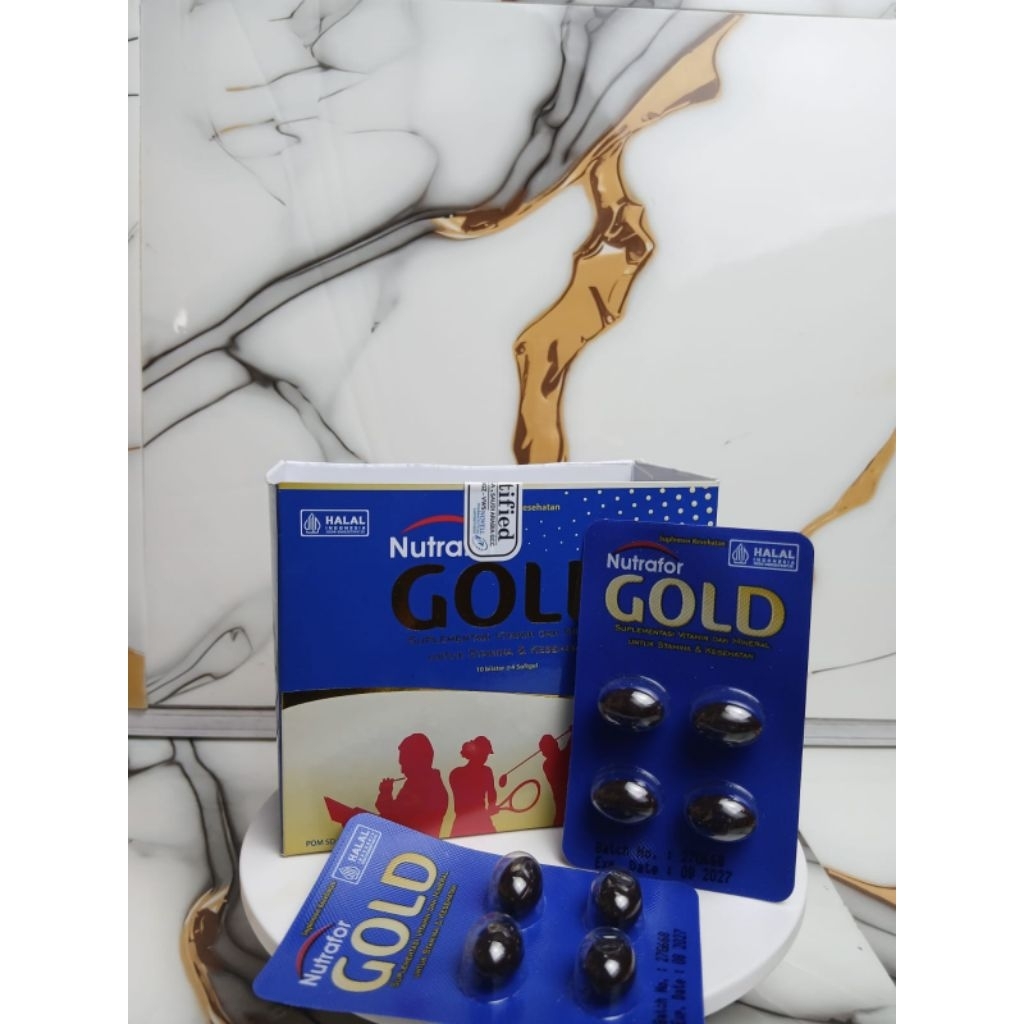 Jual NUTRAFOR GOLD STRIP ISI 4 SOFTGEL | Shopee Indonesia