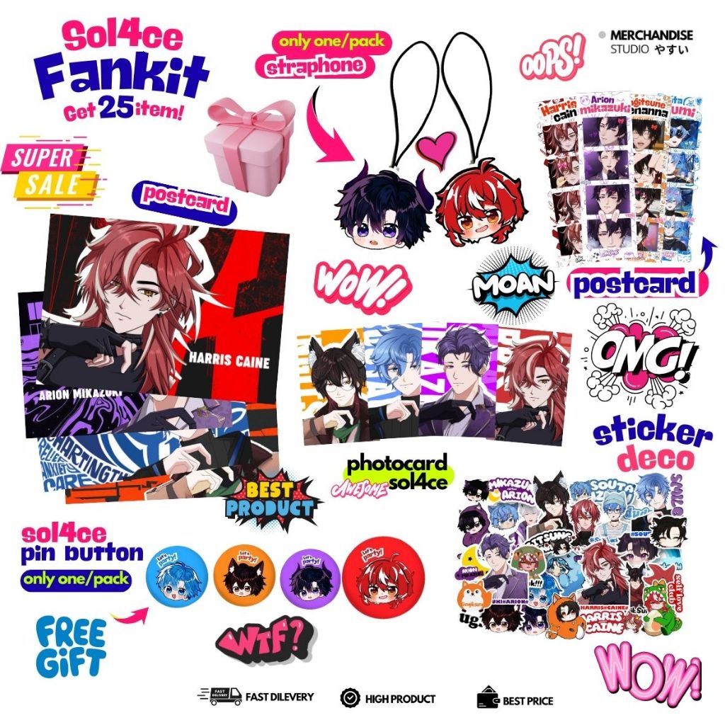 Jual YMS2 - [ FANKIT ] VTUBER - MINI FANKIT GIFT BOX HAMPERS VTUBER EOS ...