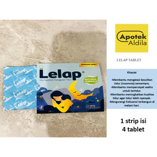 LELAP TABLET ISI 4 TABLET MERINGANKAN GANGGUAN TIDUR