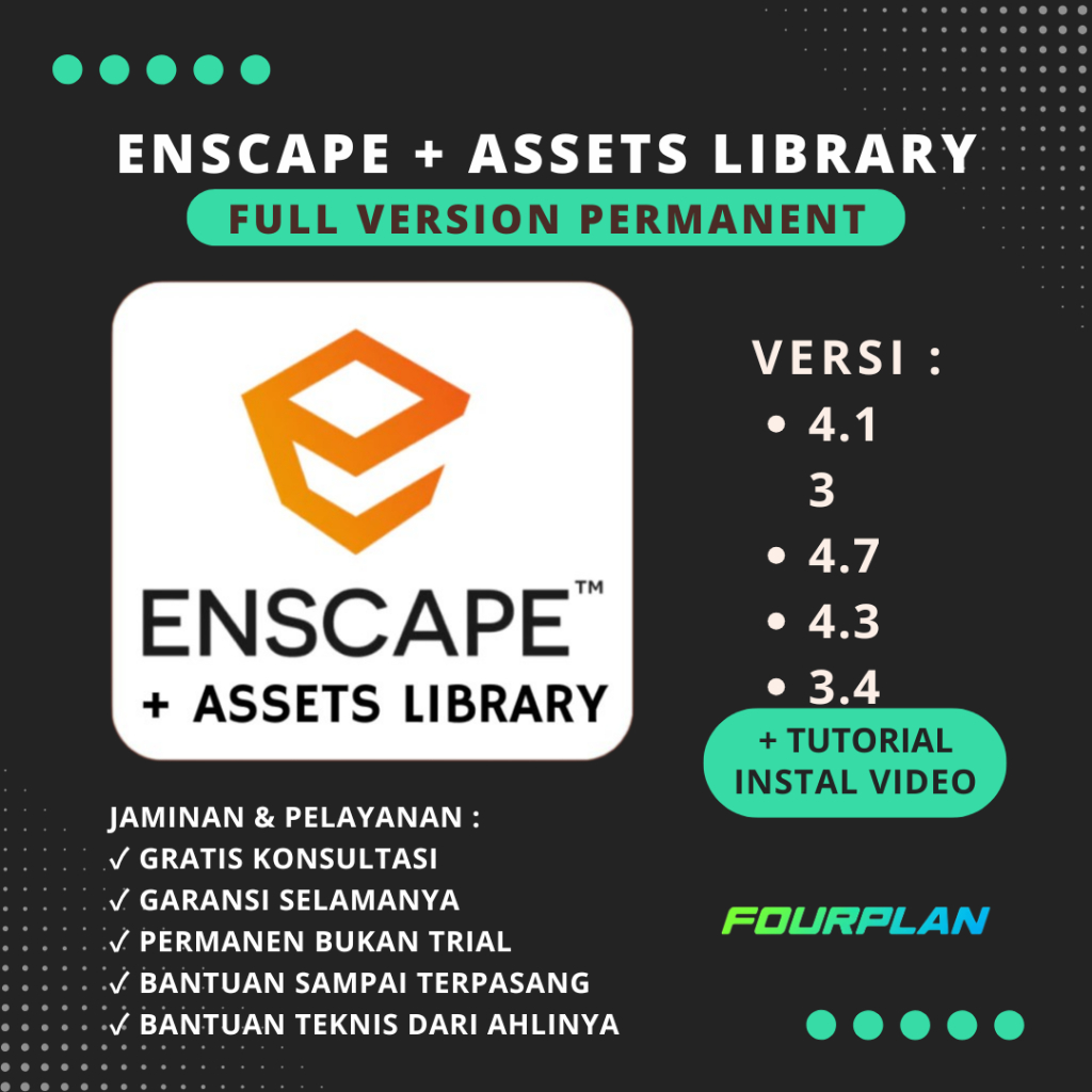 Jual Enscape 3D Full Version Lifetime + Assets Library Lengkap Offline ...
