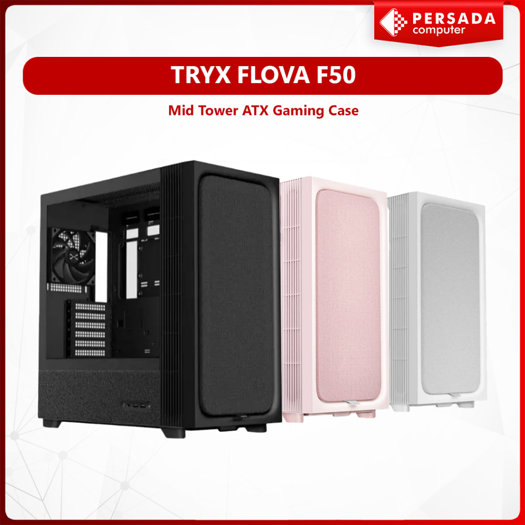 Jual TRYX FLOVA F50 Mid Tower ATX Gaming Case | Shopee Indonesia