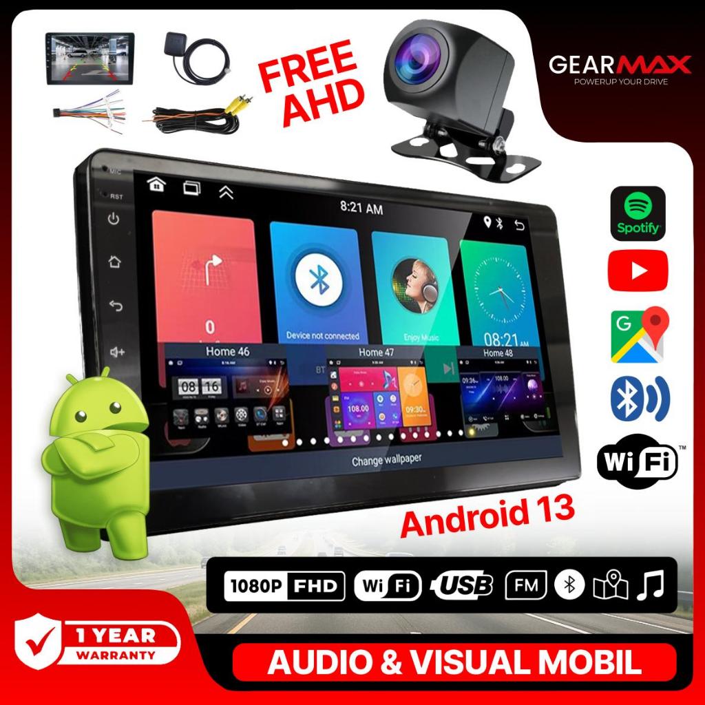 Jual GEARMAX Head Unit Mobil 4+32/64GB + Kipas Pendingin Android 13 GPS ...